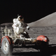 Apollo 17 astronauts collected rock samples from the Moon’s Serenitatis basin rim.